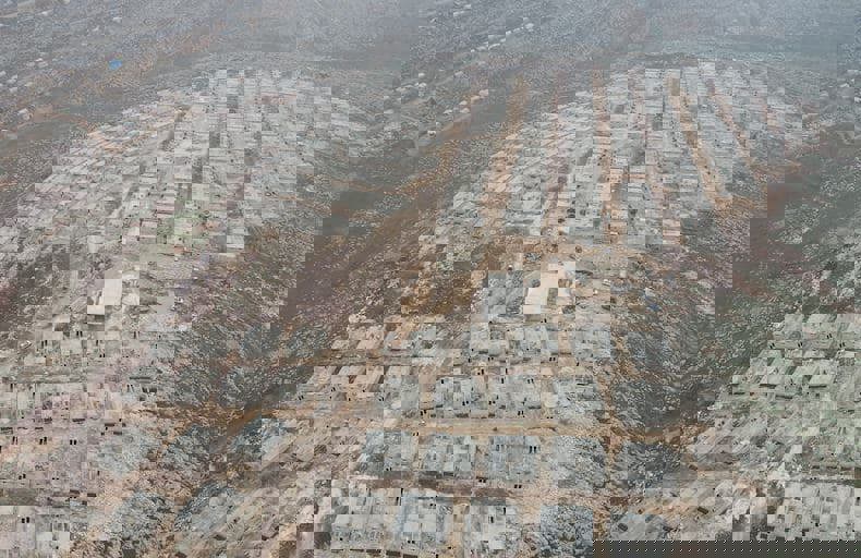 La ville d'Al Zohoor de Human Appeal, Idlib, nord-ouest de la Syrie.